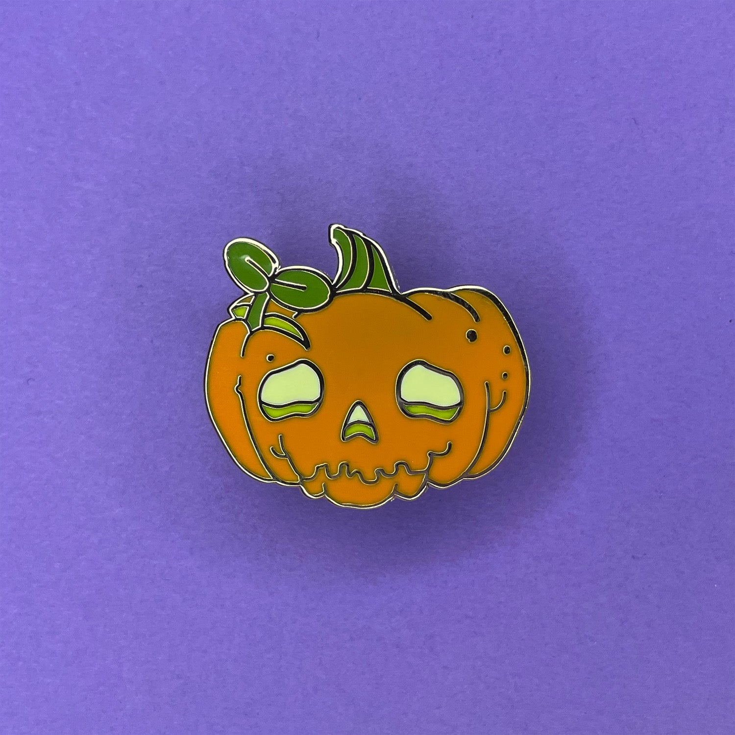 Tib-o'-Lantern Pumpkin Pin