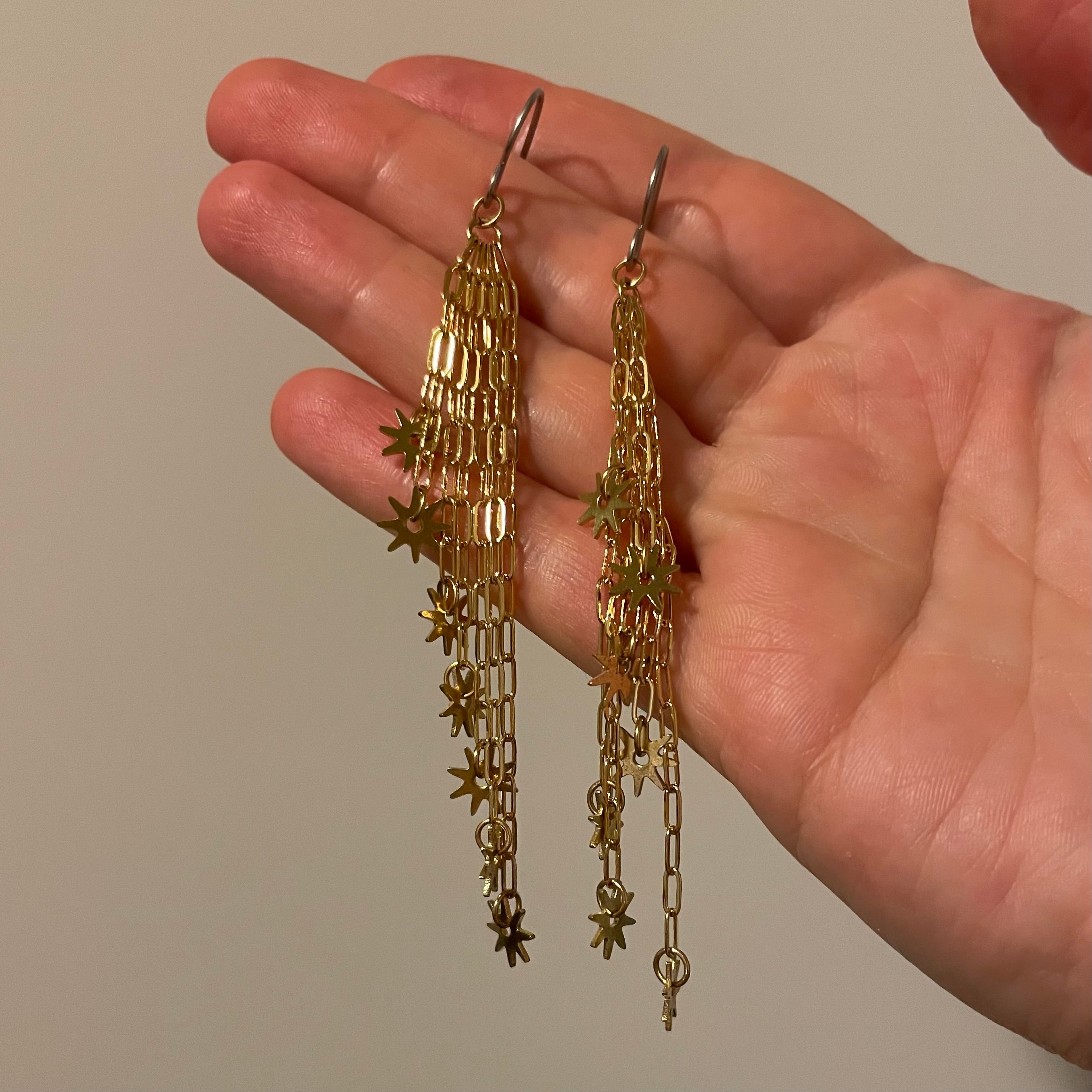 Seven of Pentacles Earrings