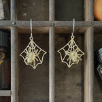 Load image into Gallery viewer, Spiderweb Earrings
