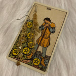 Load image into Gallery viewer, Seven of Pentacles Earrings
