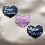 Load image into Gallery viewer, Believe Survivors Pin: Flat Black - Tibbin Designs
