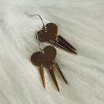 Load image into Gallery viewer, Three of Swords Heart Earrings | RESTOCK COMING SOON
